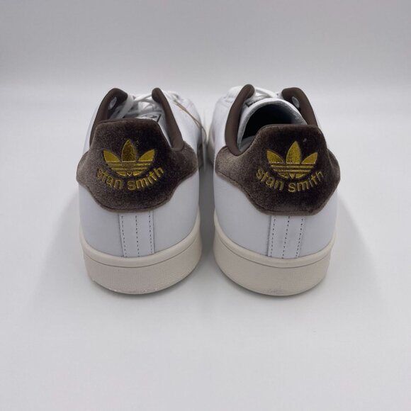 adidas Stan Smith White / Brown Women's Shoes - Picture 4 of 8